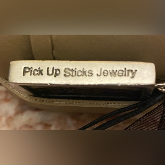 PICK UP STICKS Double-sided Necklace; Rectangular in shape; NWOT. - Picture 5 of 6